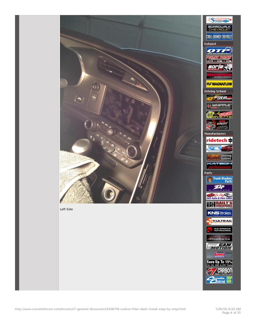 Carbon Fiber Dash Install - Step by Step - Corvette Forum.pdf - page 4/31