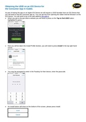 Page 1, Obtaining the UDID on an iOS Device for