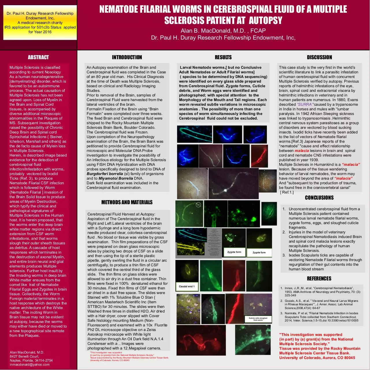Document preview - Final Poster Worms in CSF of MS Edited.pdf - Page 1/1