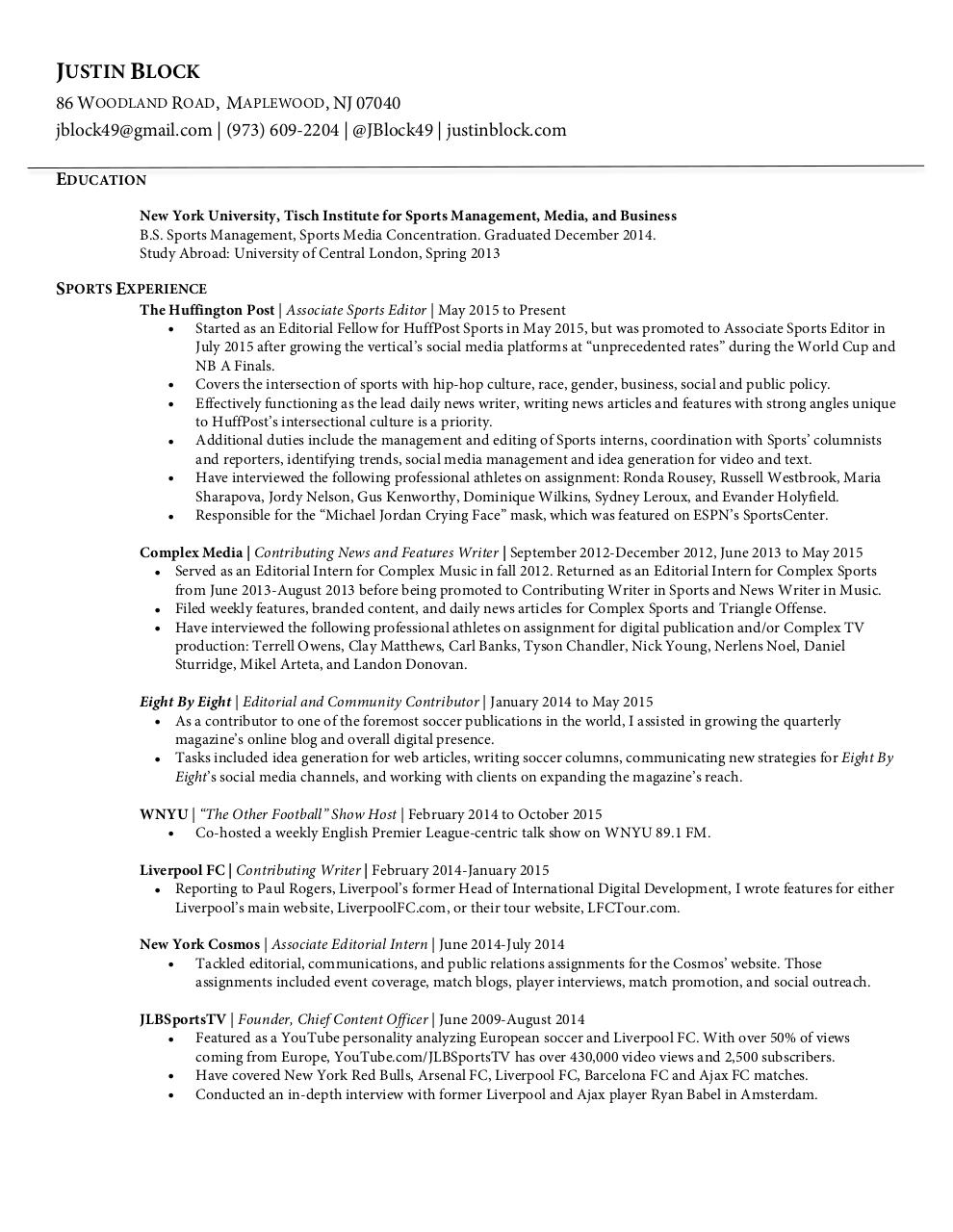 Document preview Justin Block - Resume.pdf - page 1/1