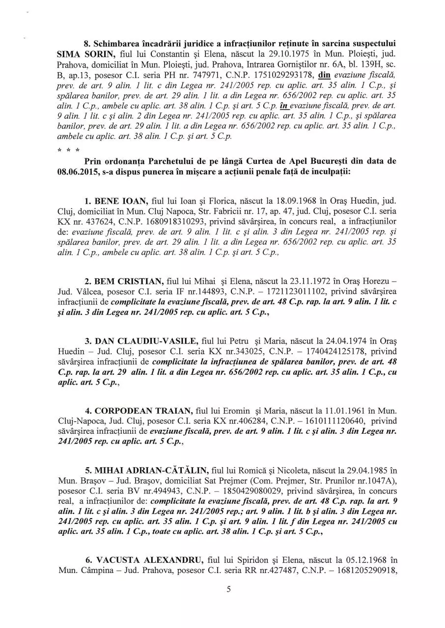Page 5 of 30, Ordonanta Vacusta Alexandru 03 02 2016