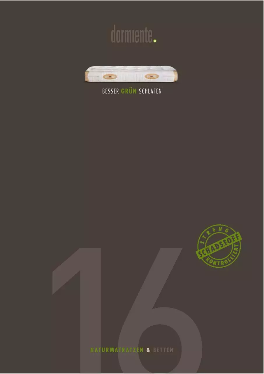 Page 1 of 69, DORMIENTE Katalog 2016