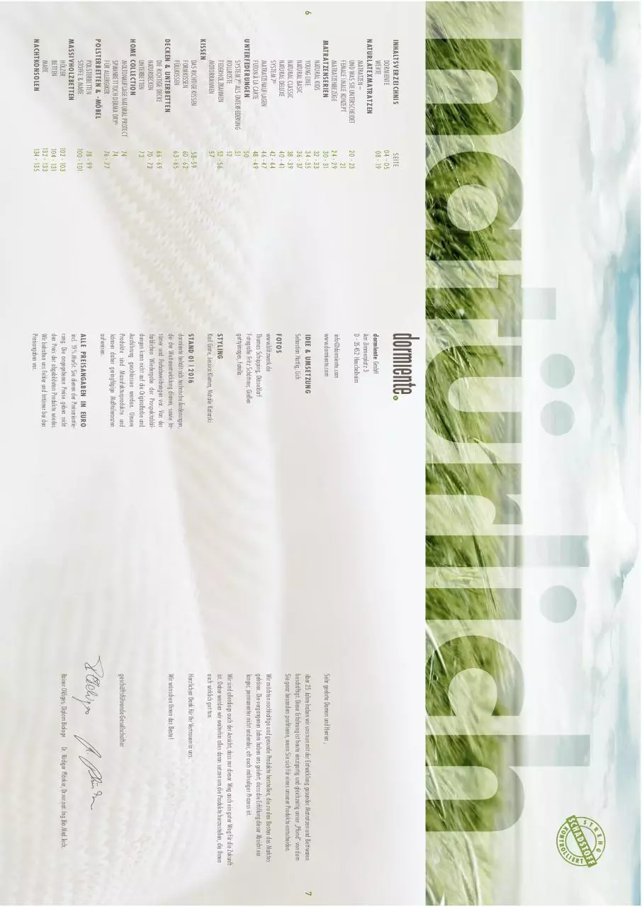 Page 4 of 69, DORMIENTE Katalog 2016