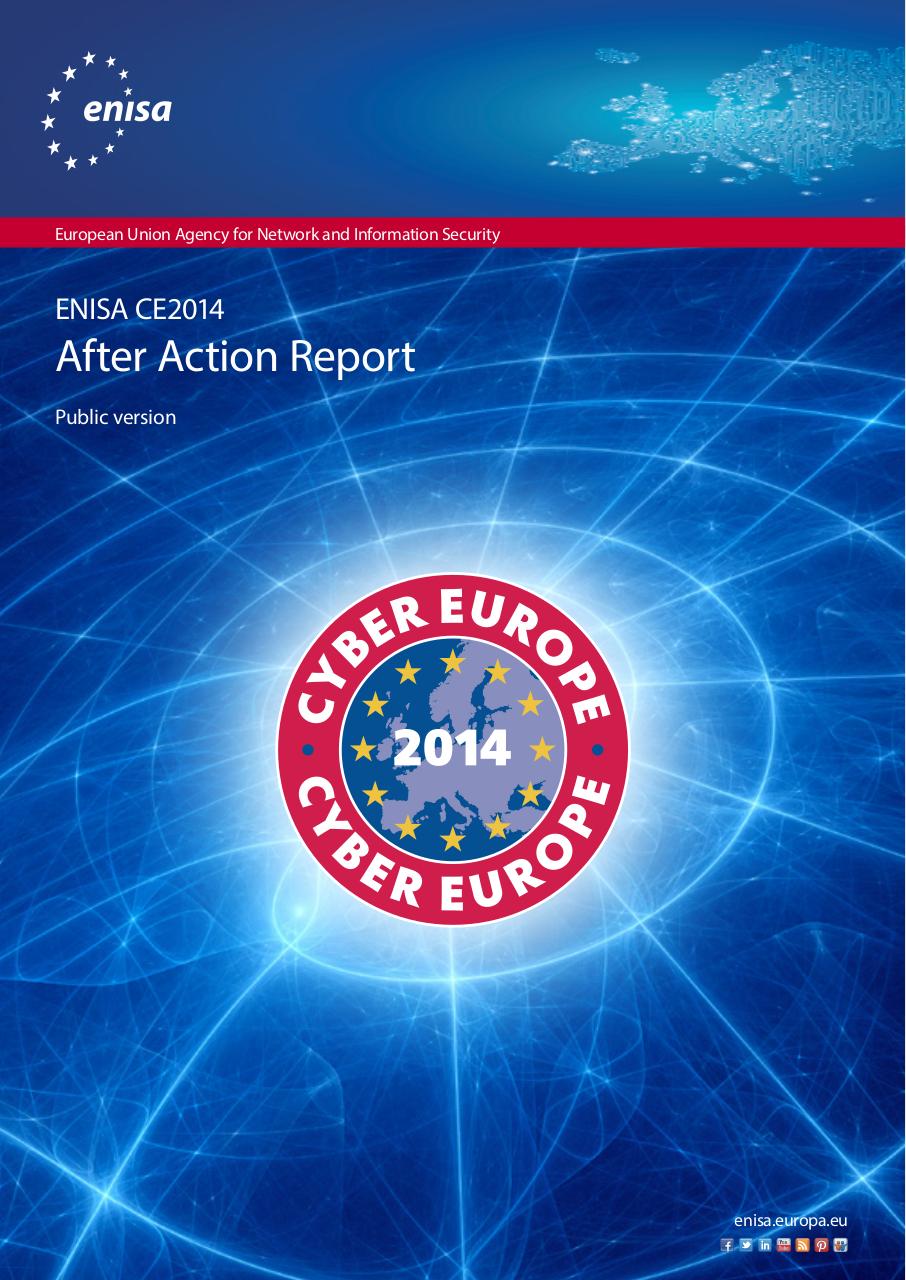 Cyber Europe 2014 After Action Report PUBLIC (6).pdf - page 1/20