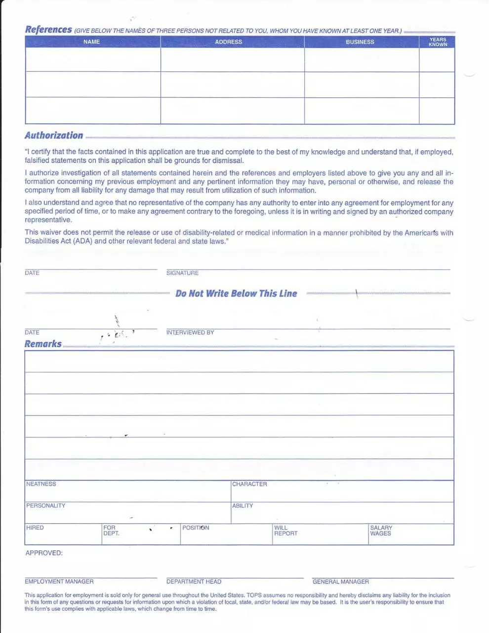 Page 2 of 2, employment app