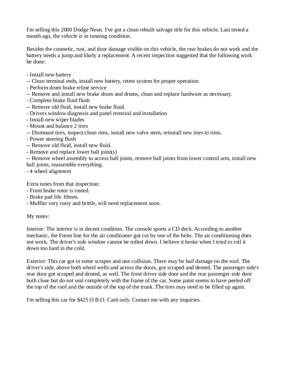 Document preview Craigslist Posting.pdf - page 1/1
