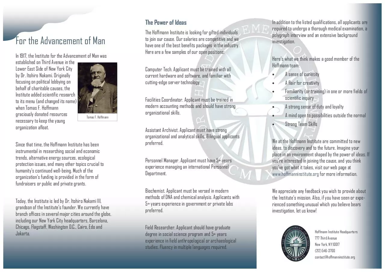 Page 2 of 2, COLOR X1 (hoffmann brochure)