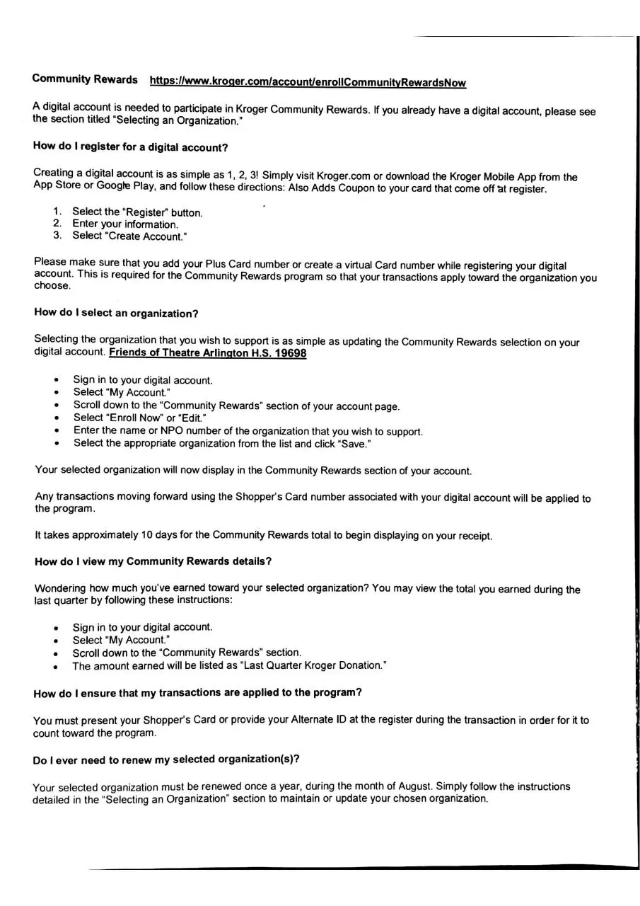 Page 1 of 1, MEC documents 2 kroger rewards instructions