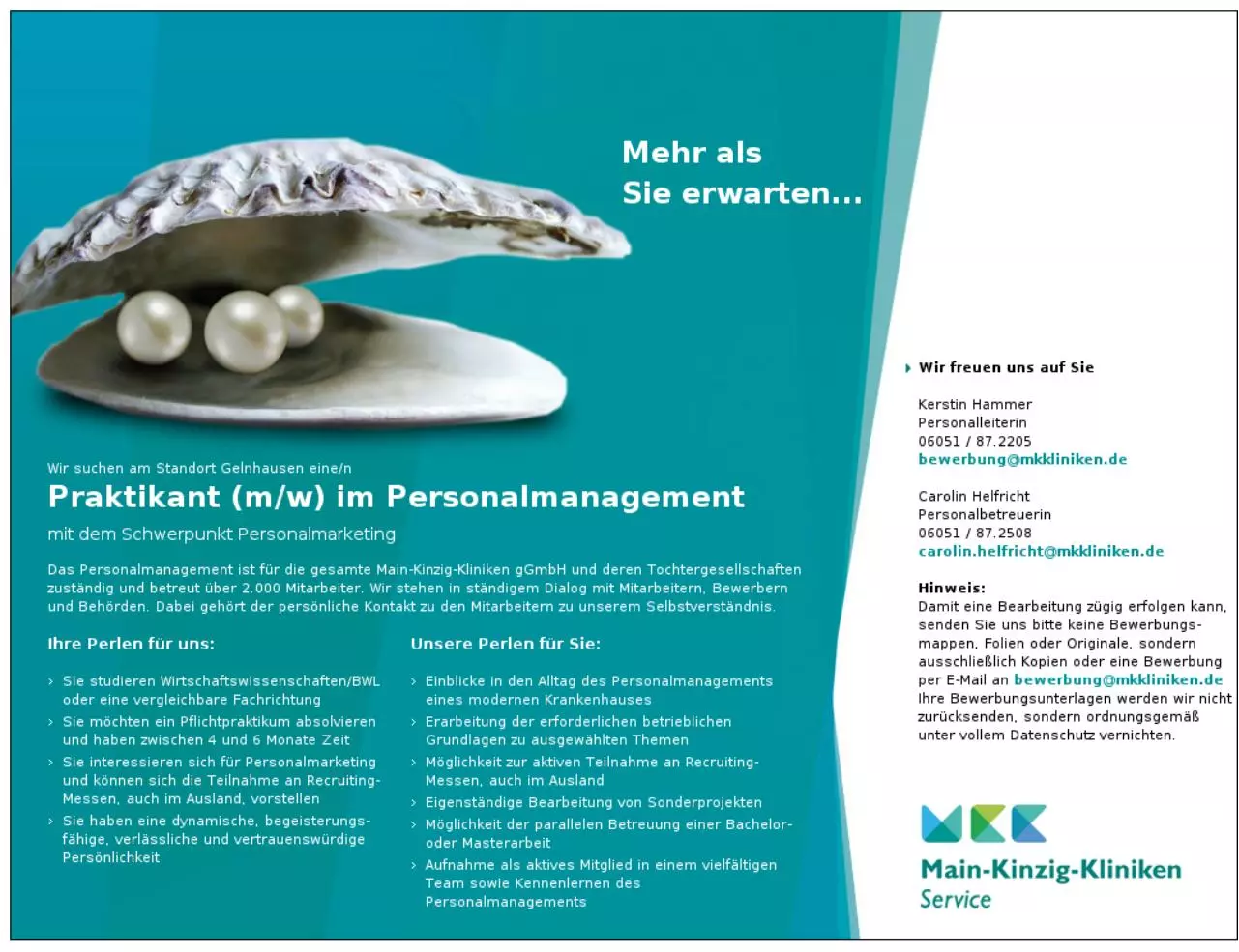Page 1 of 1, MKK Praktikum PM Personalmarketing