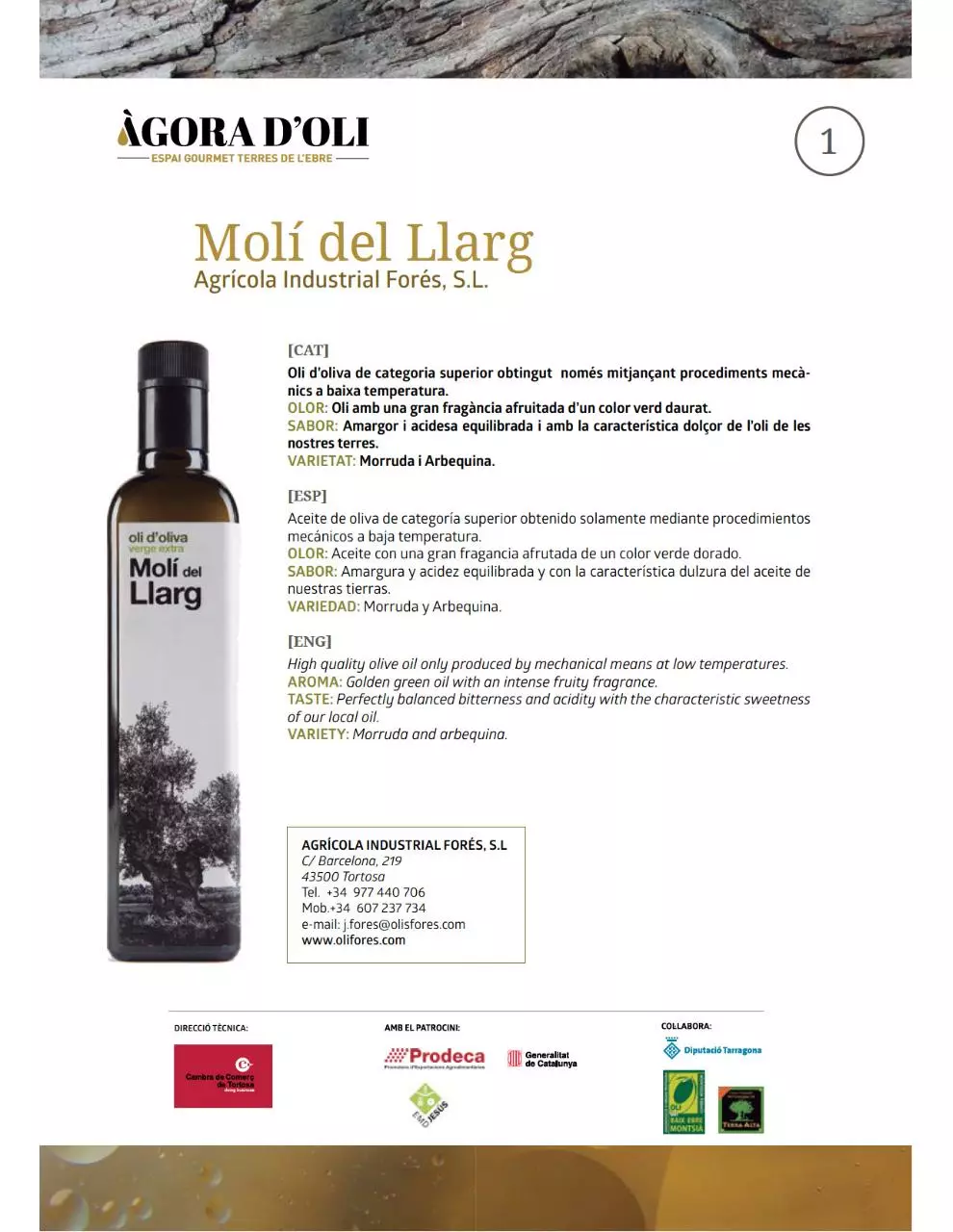 Page 1 of 1, Molí del Llarg