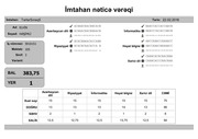 Page 1, mtahan nÉ™ticÉ™ vÉ™rÉ™qi (3 cü siniflÉ™r)