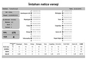 Page 4, mtahan nəticə vərəqi (7 ci siniflər)