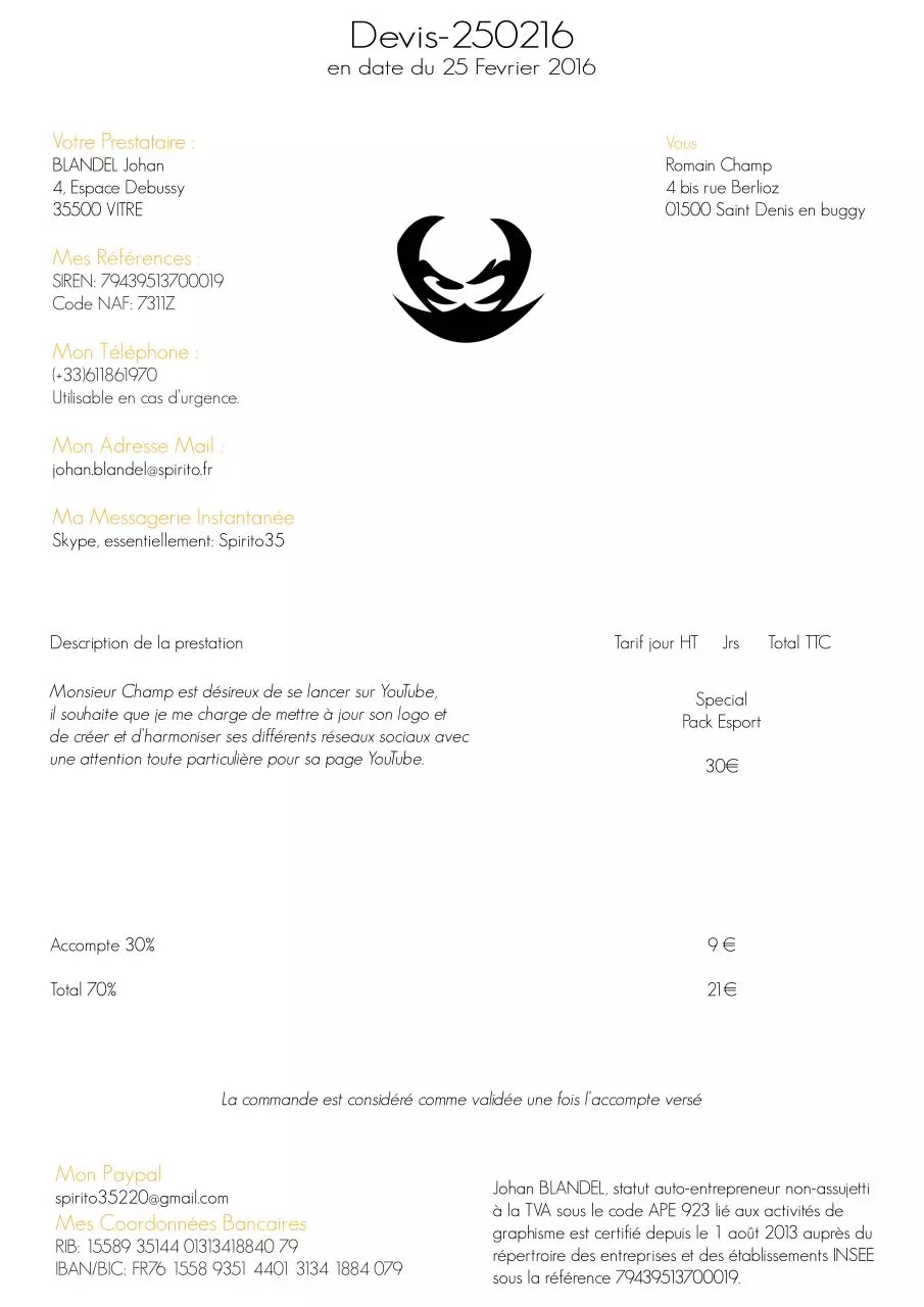 Page 1 of 1, 0225DevisRomainChamp
