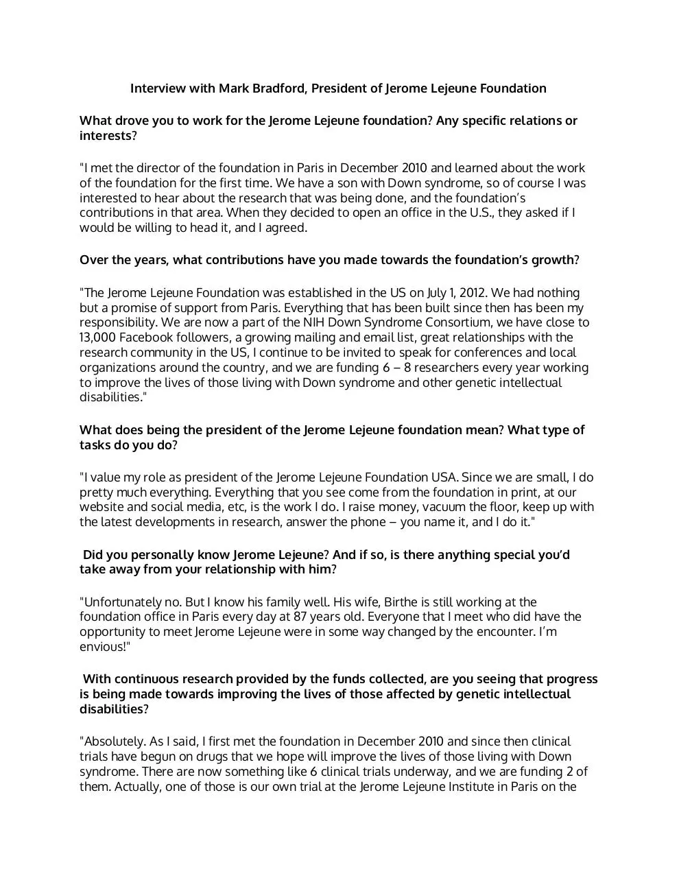 Page 1 of 2, Interview