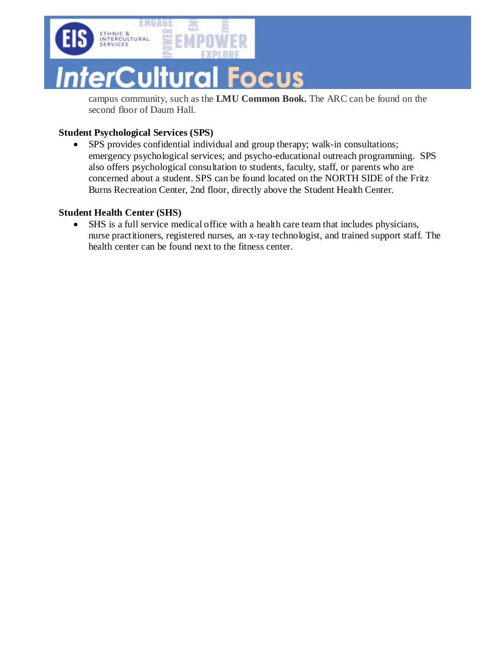 Page 2 of 2, Newsletter Resources for Students