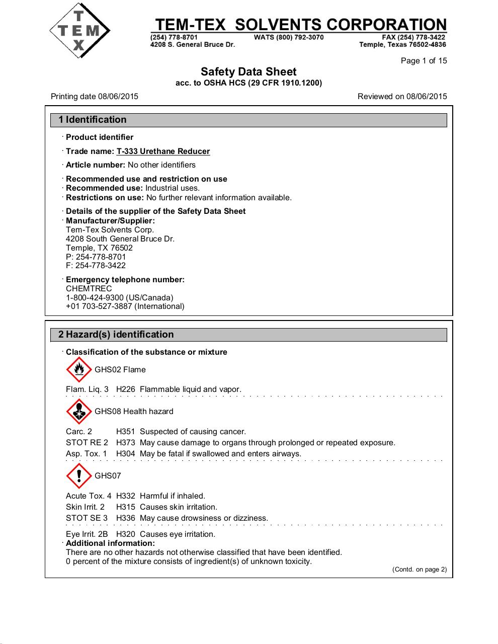 T-333 Urethane Reducer (TTS, 8-6-15).pdf - page 1/15