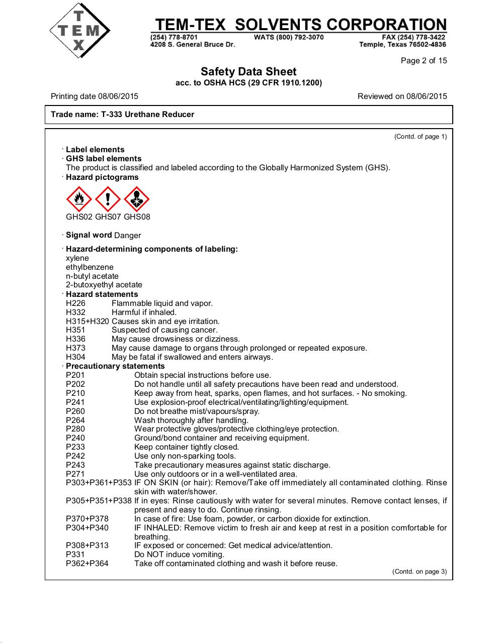 T-333 Urethane Reducer (TTS, 8-6-15).pdf - page 2/15
