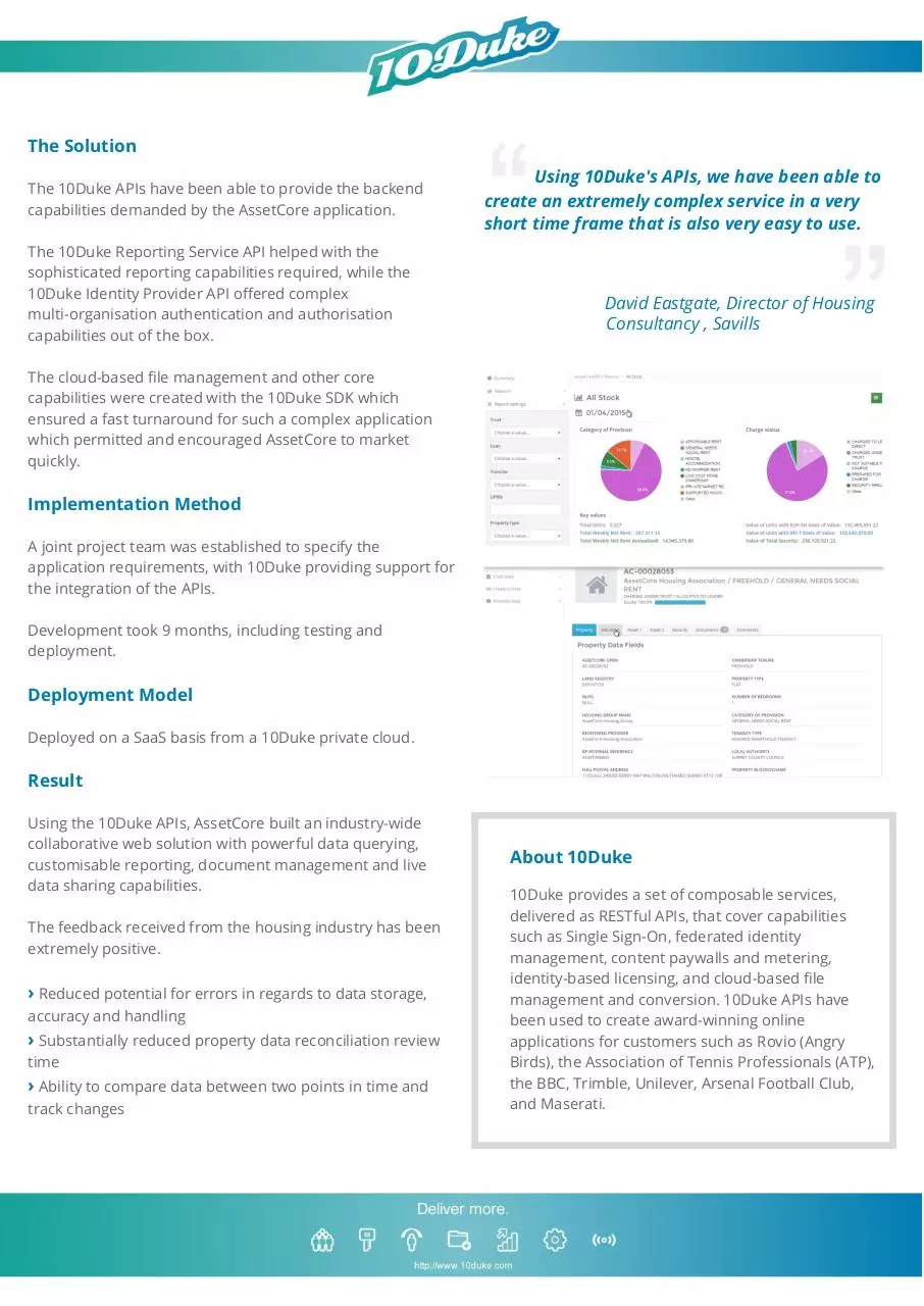 Page 2 of 2, 10Duke Case Study AssetCore
