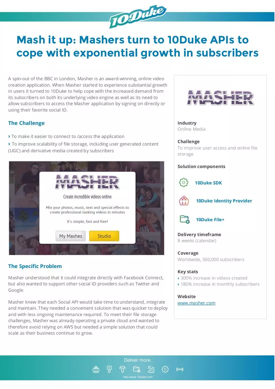 Page 1 of 2, 10Duke Case Study Masher