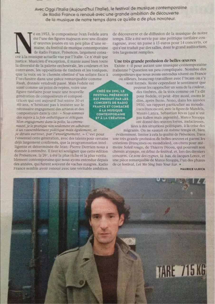 Page 1 of 1, L Humanité Ivan Fedele