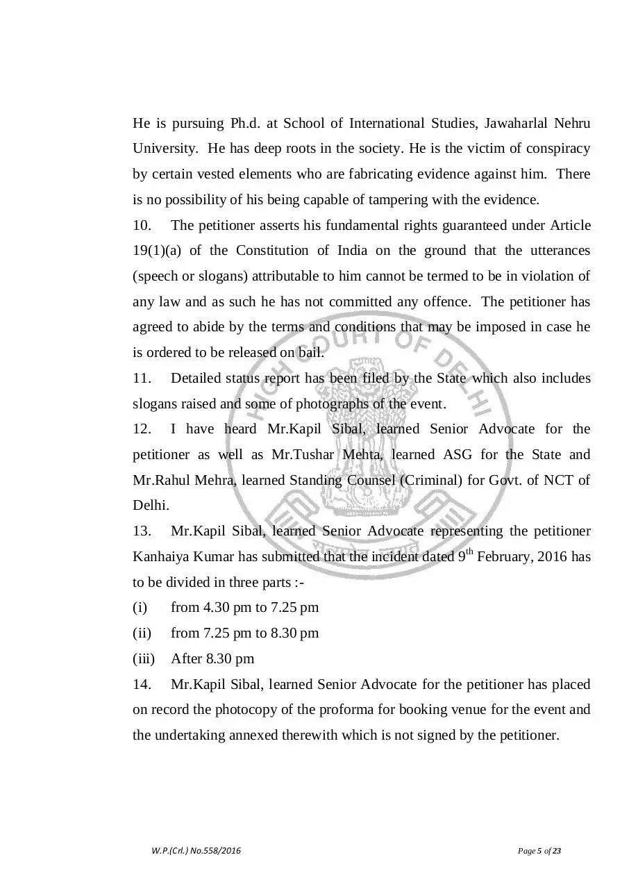 Page 5 of 23, PRA02032016CRLW5582016