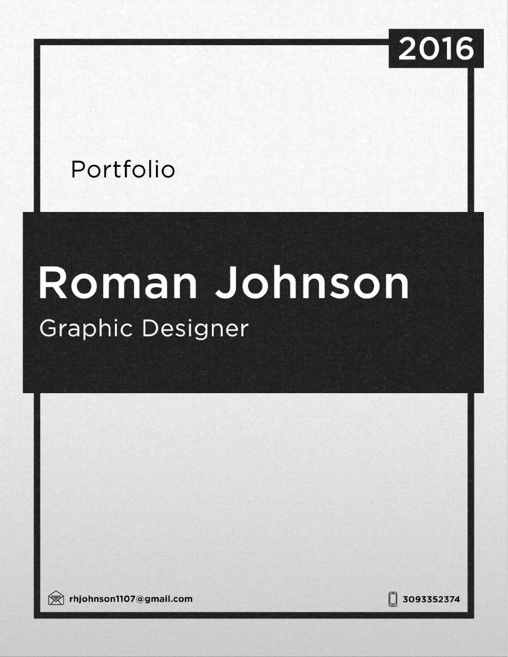 Page 1 of 16, Roman Johnson Portfolio
