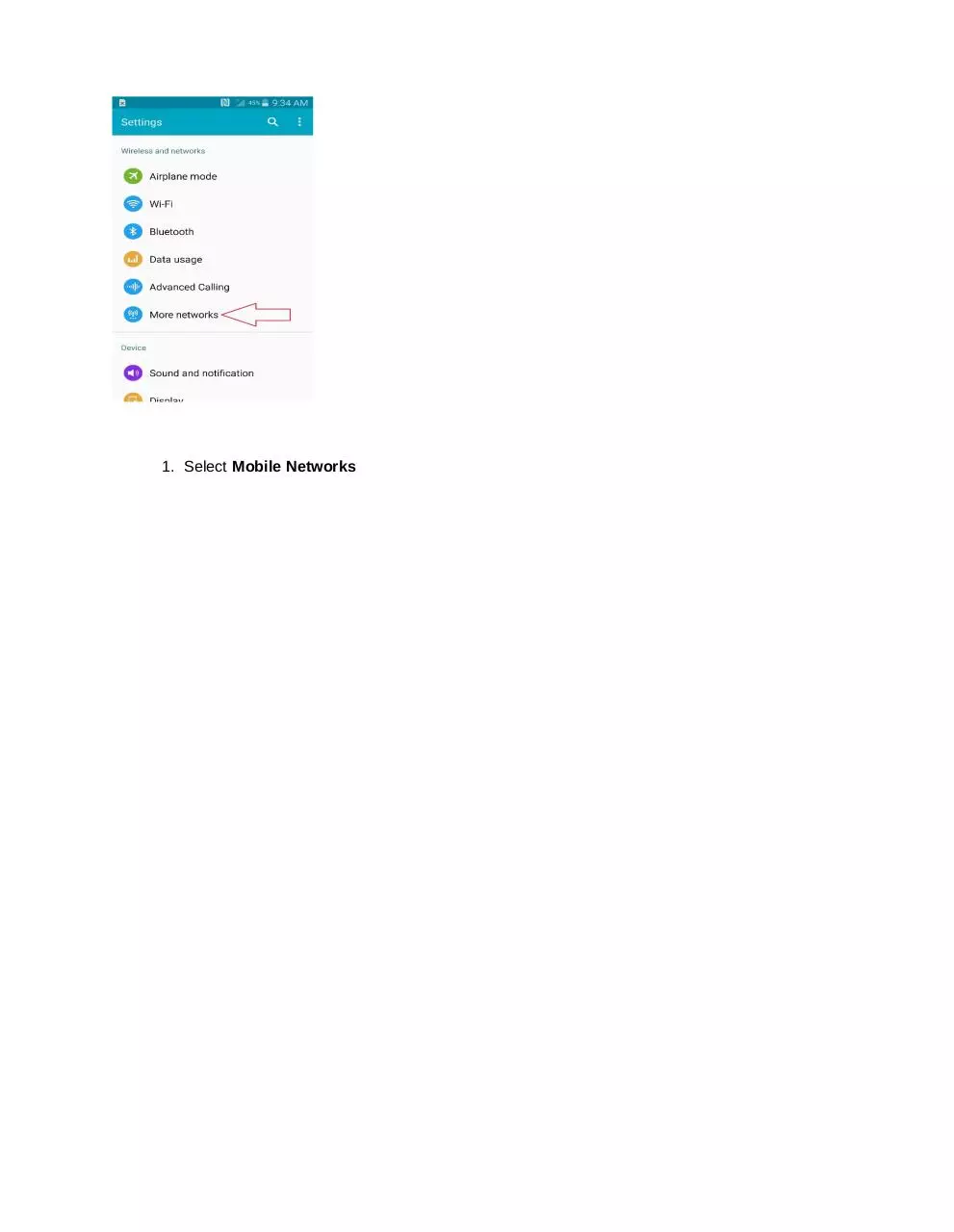 Page 2 of 23, Samsung Galaxy APN Data instructions(Draft) (1) (1)