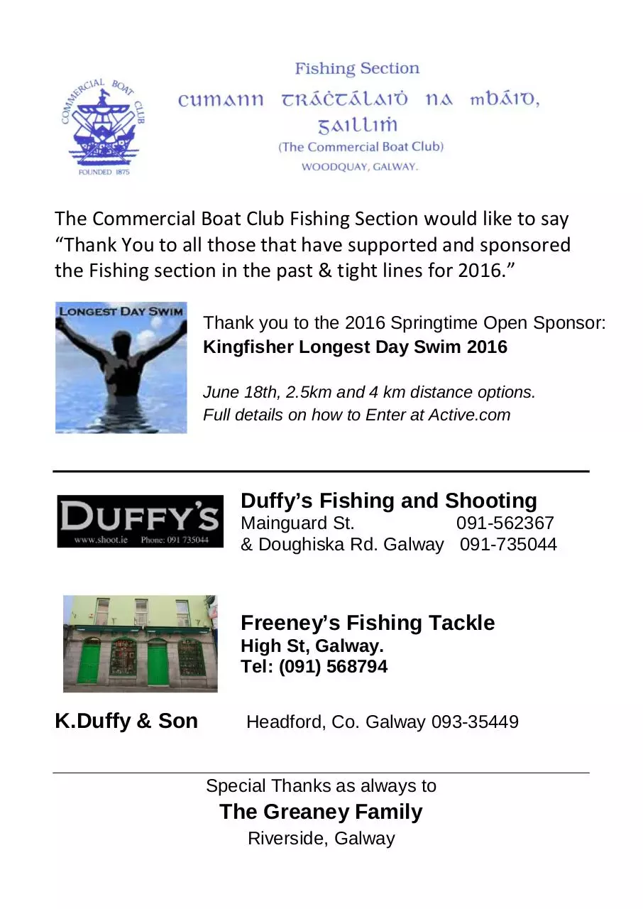 Page 1 of 4, SPRINGTIME OPEN Entry Form 2016