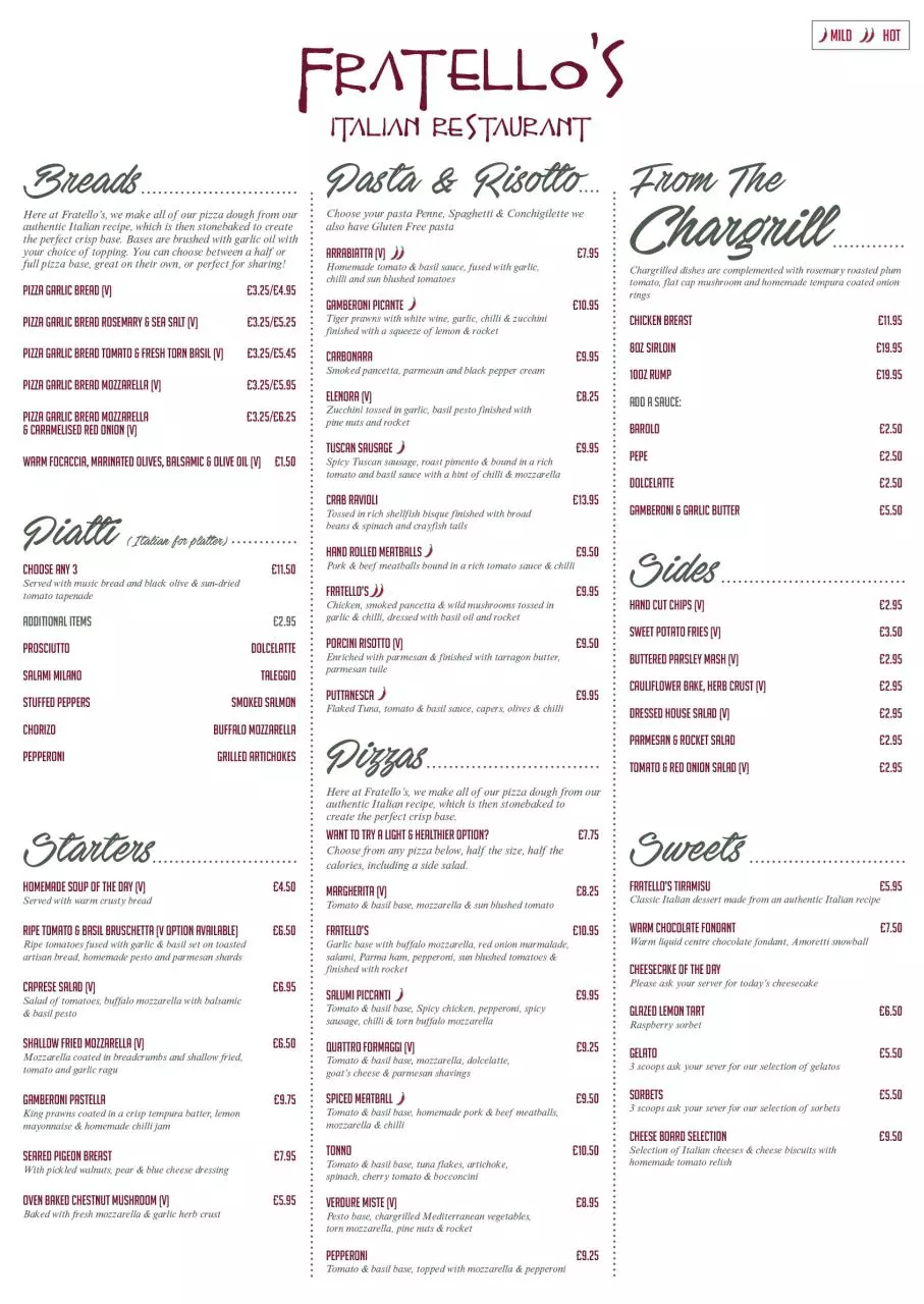 Page 2 of 2, Fratellos SCOTCH CORNER menu(Web)