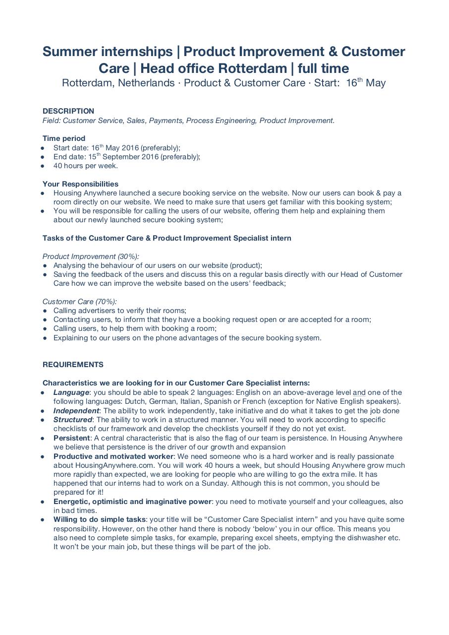 Document preview Summer internships_HousingAnywhere.com.pdf - page 1/2