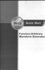 Page 1, waveform generator quick start um