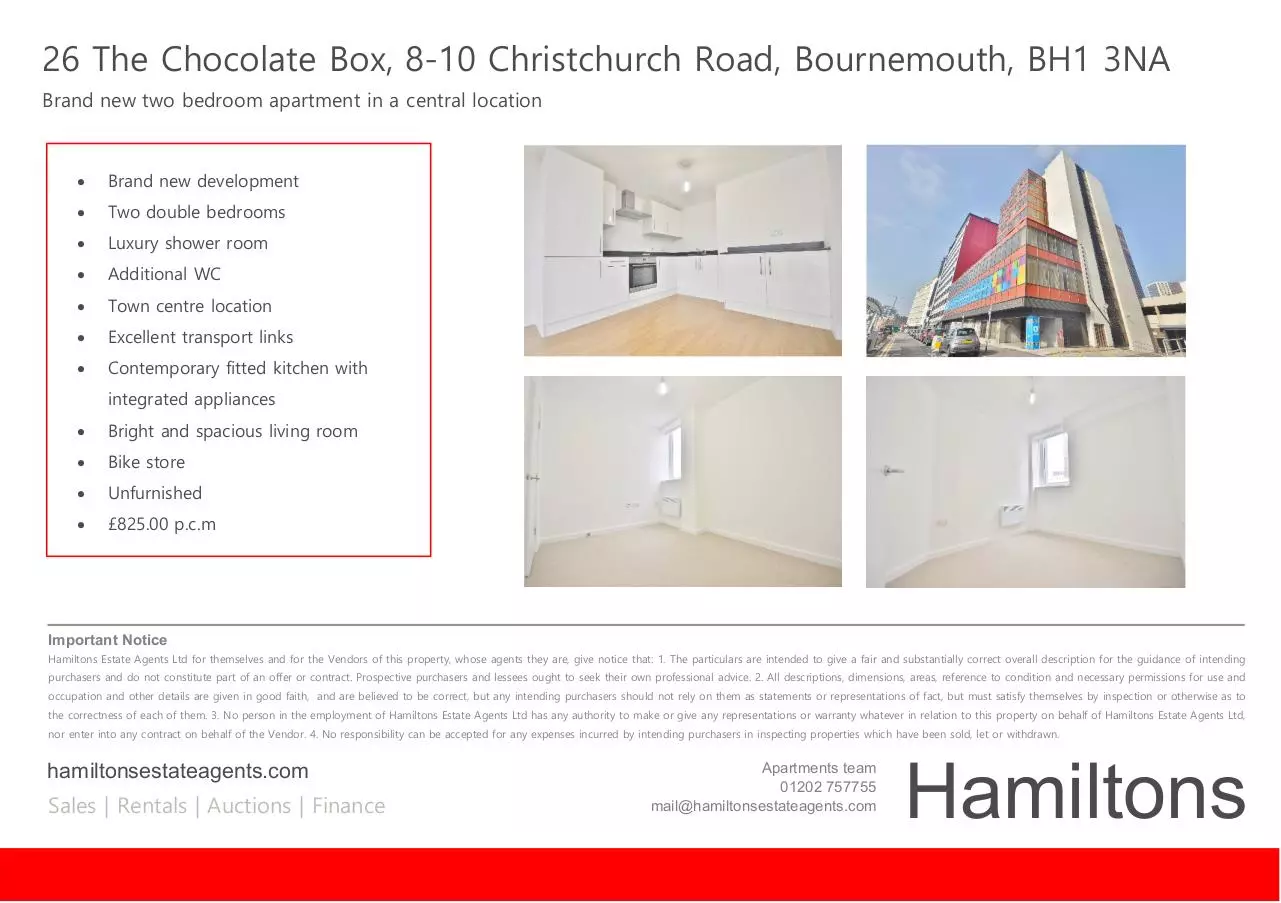 Page 2 of 2, Chocolate Box 26 Brochure