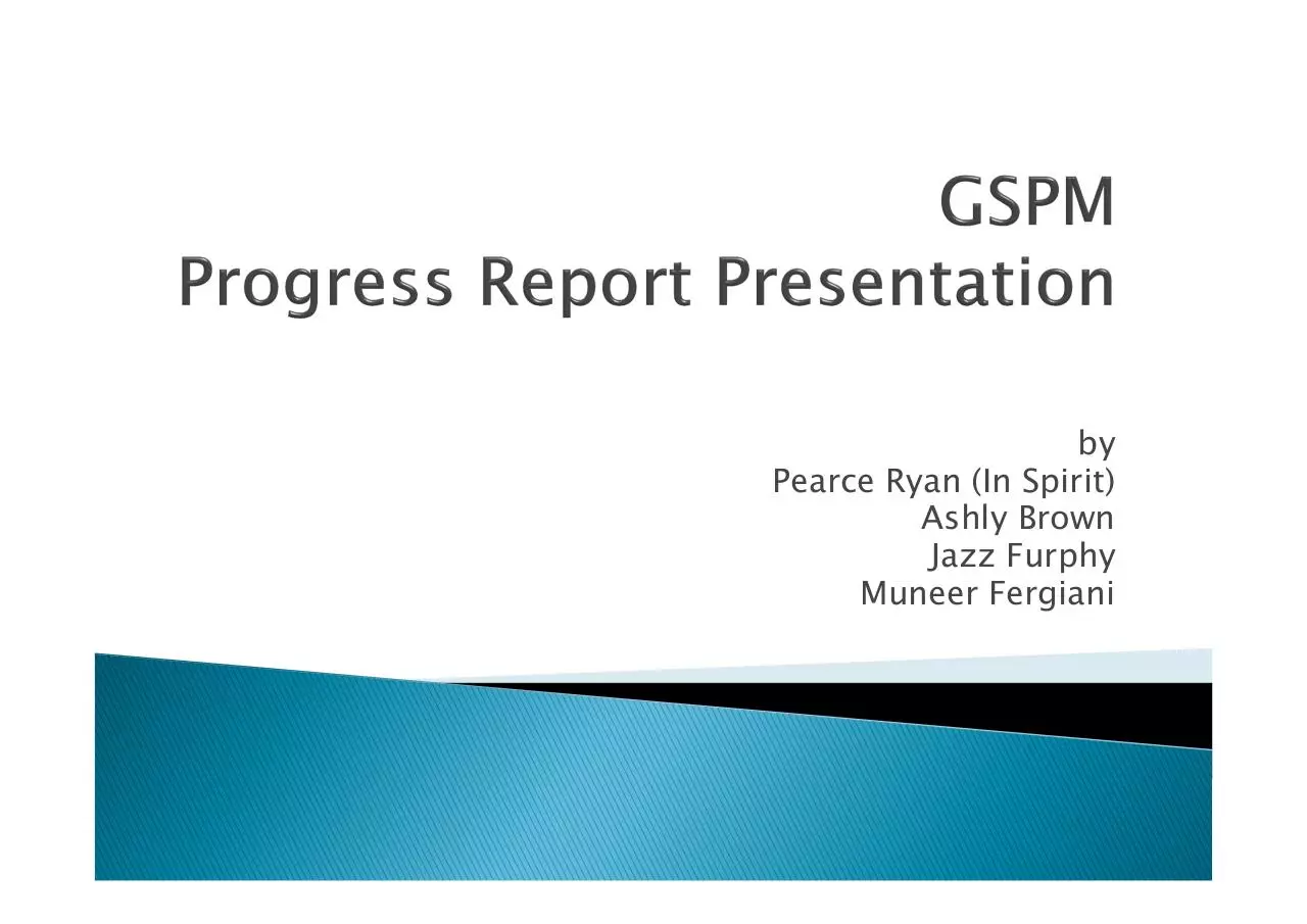 Page 1 of 5, GSPM Progress Report 2 (1)