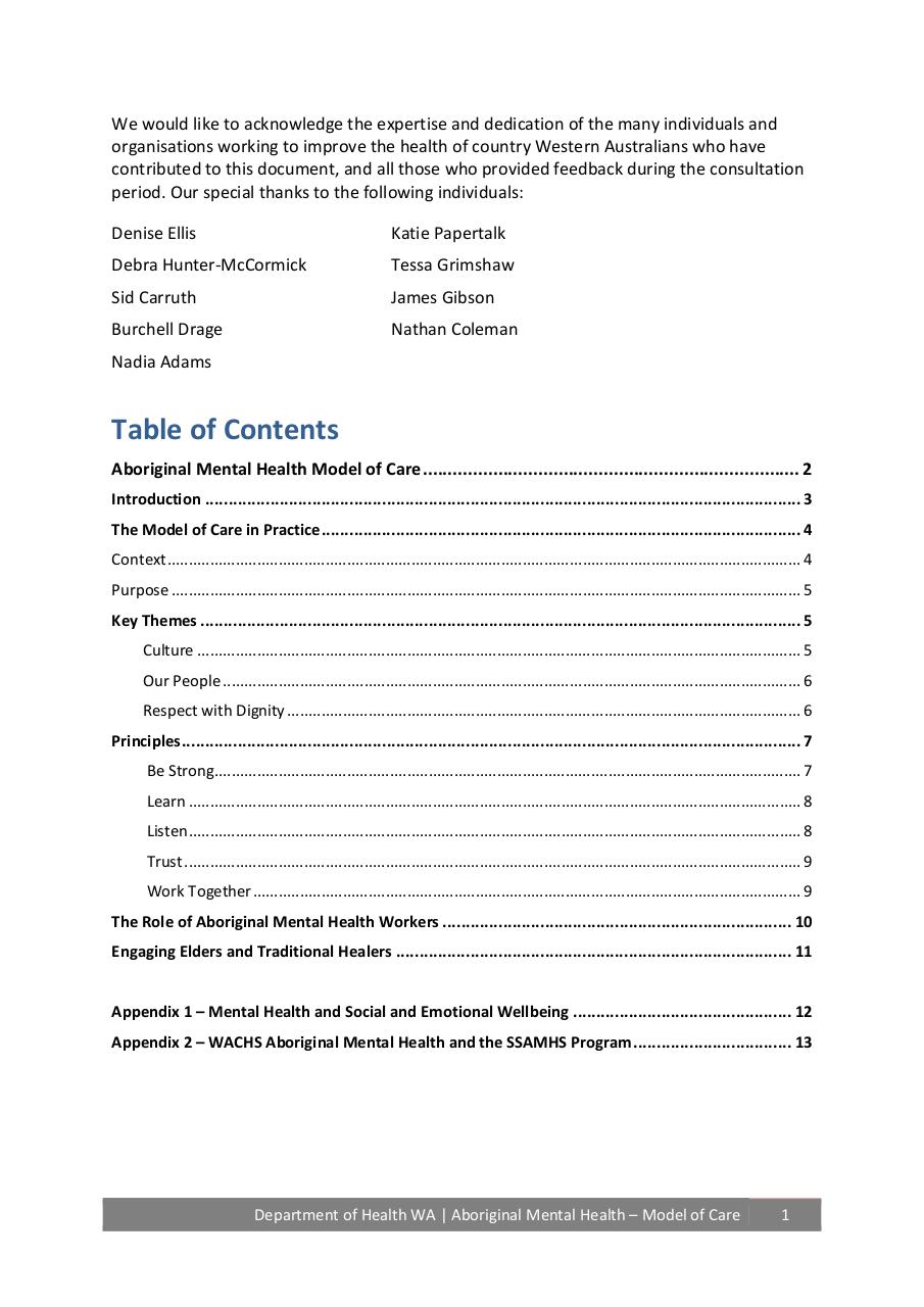 WACHS_Aboriginal_Mental_Health_Model_of_Care.PDF - page 2/14