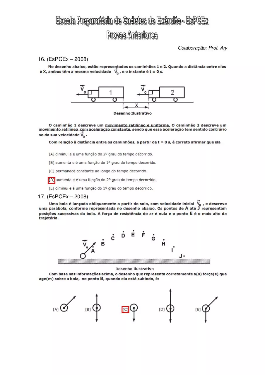 Page 5 of 45, Física por Ãrea (EsPCEx)