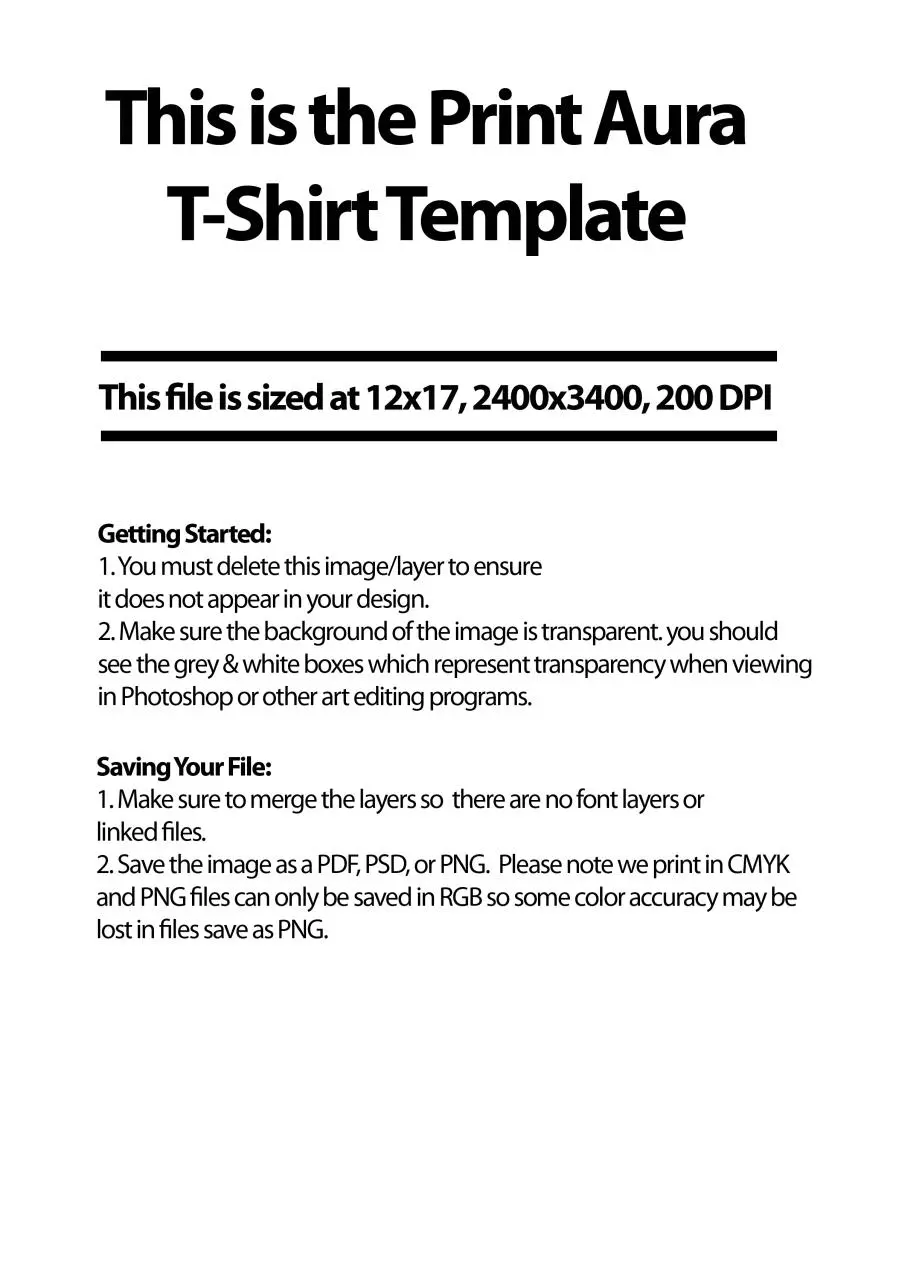 Page 1 of 1, print aura t shirt template