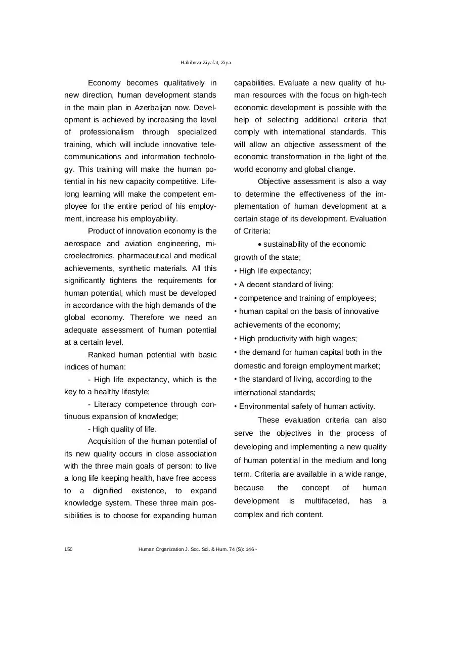 Page 4 of 16, Ziyafat Habibova Human Organization J 74 2015