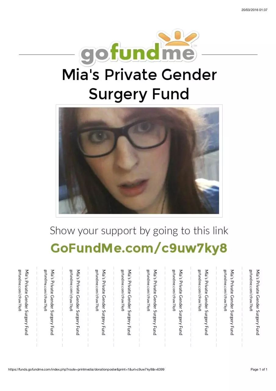 Page 1 of 1, GoFundMe