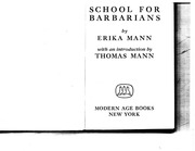 Page 1, school for barbarians