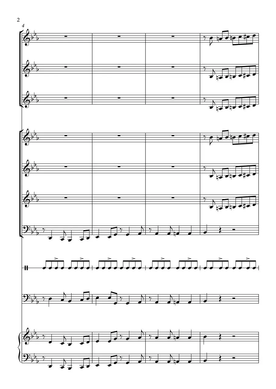 Page 2 of 24, Baker's Delight Theme Full Score
