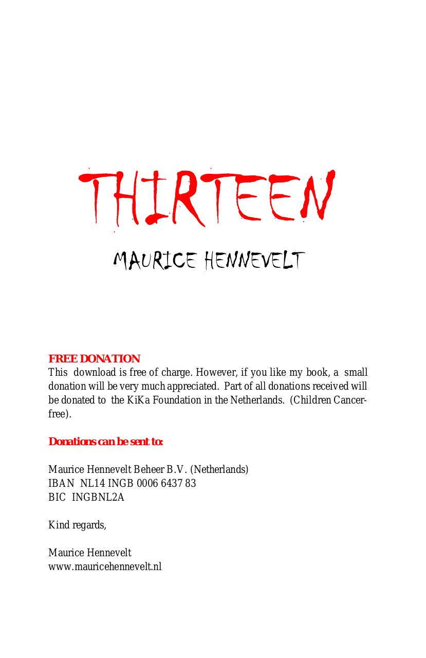 Thirteen the Book - English - Maurice Hennevelt.pdf - page 1/221