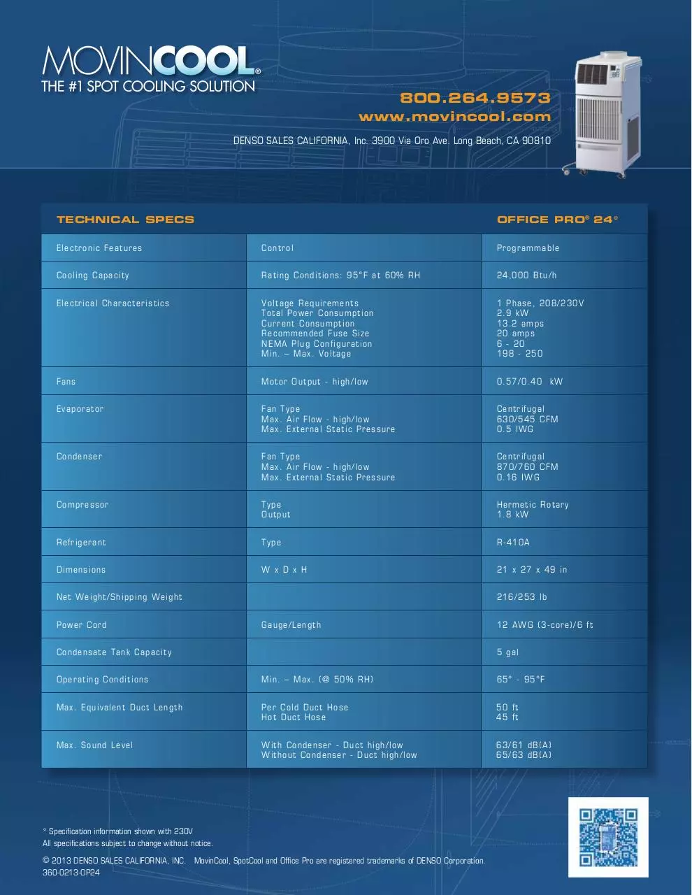 Page 2 of 2, MovinCool OP24 Sales Sheet