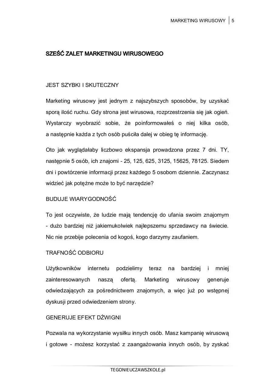 Page 5 of 12, marketing wirusowy