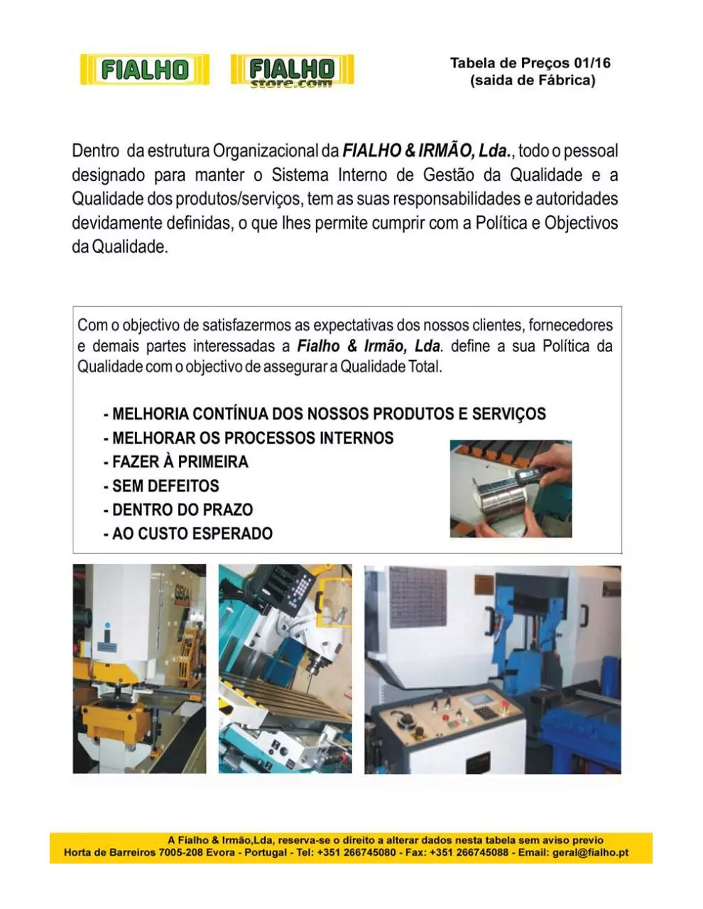 Page 2 of 40, Tabela Fialho 01 2016 final