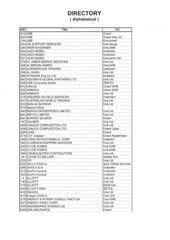 Page 1, 19 client list