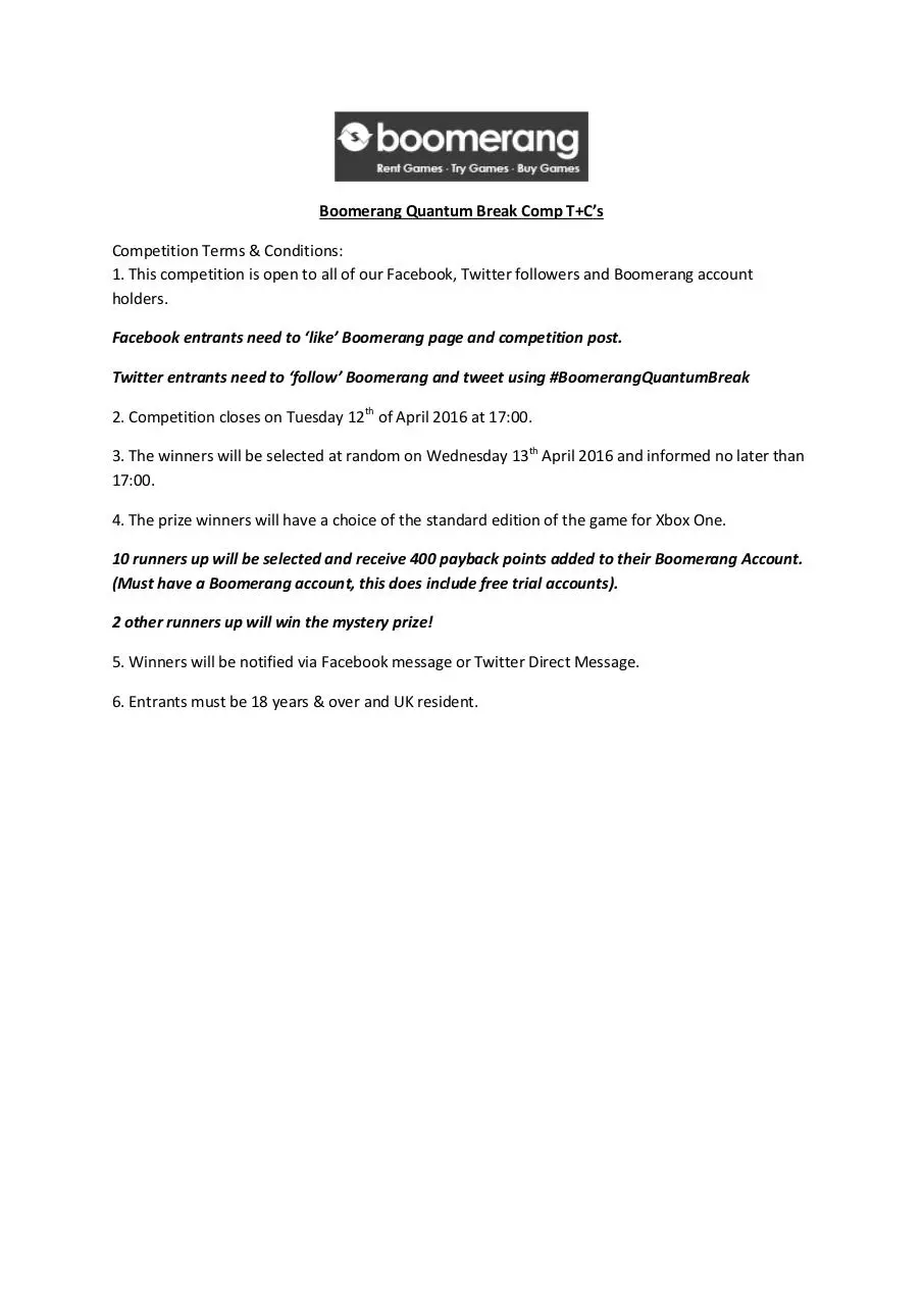Page 1 of 1, Boomerang Quantum Break Comp T+C