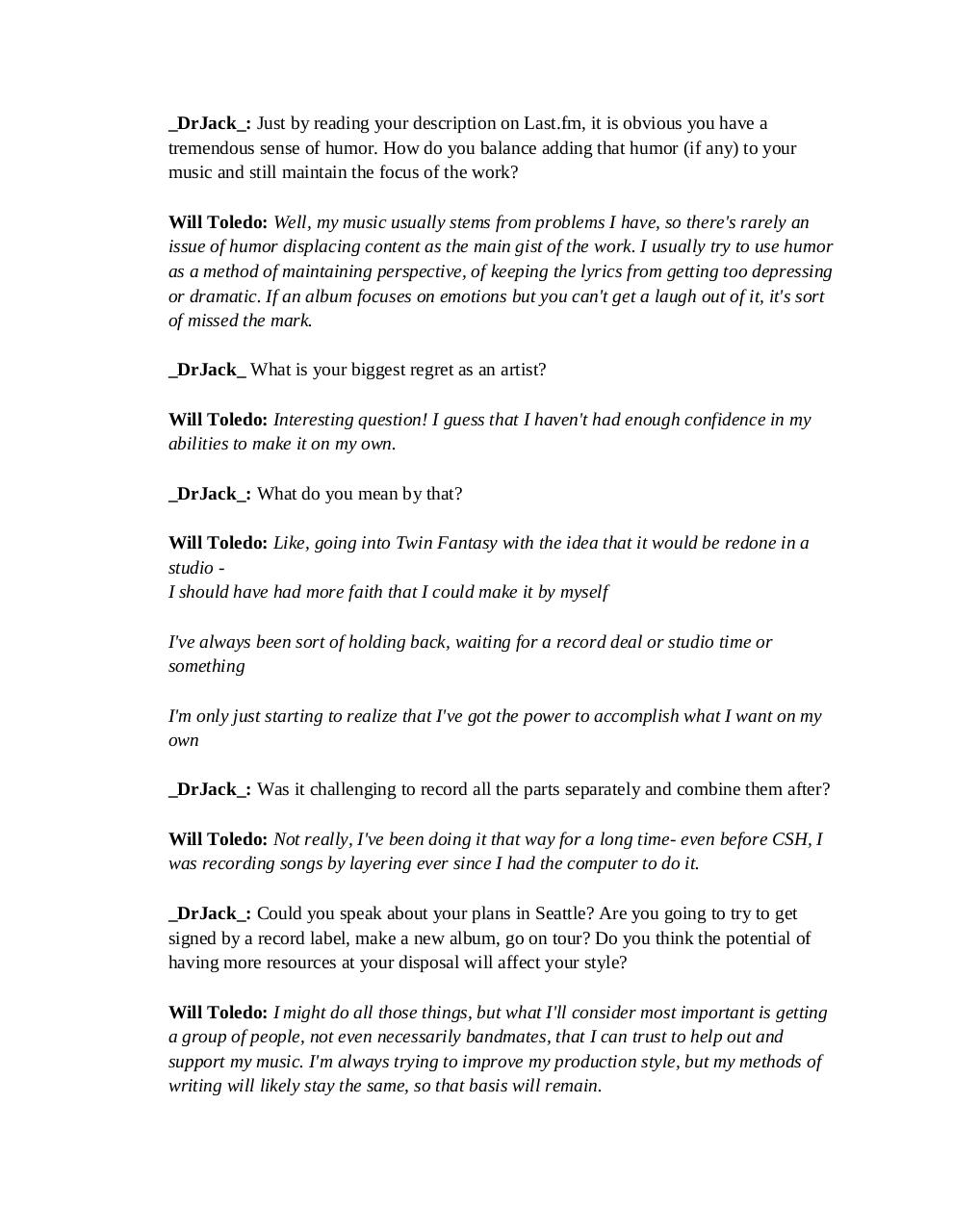 Document preview Exclusive Interview with Will Toledo.pdf - page 4/5