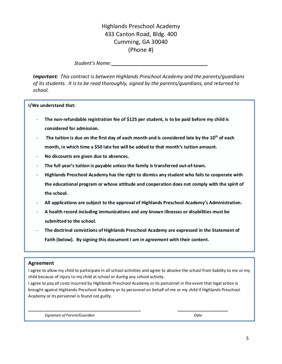 Page 5 of 8, HPA APPLICATION DIGITAL