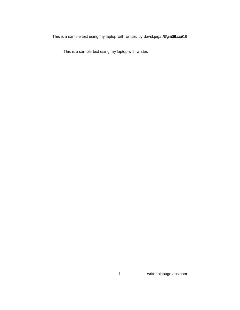 Page 1 of 1, document