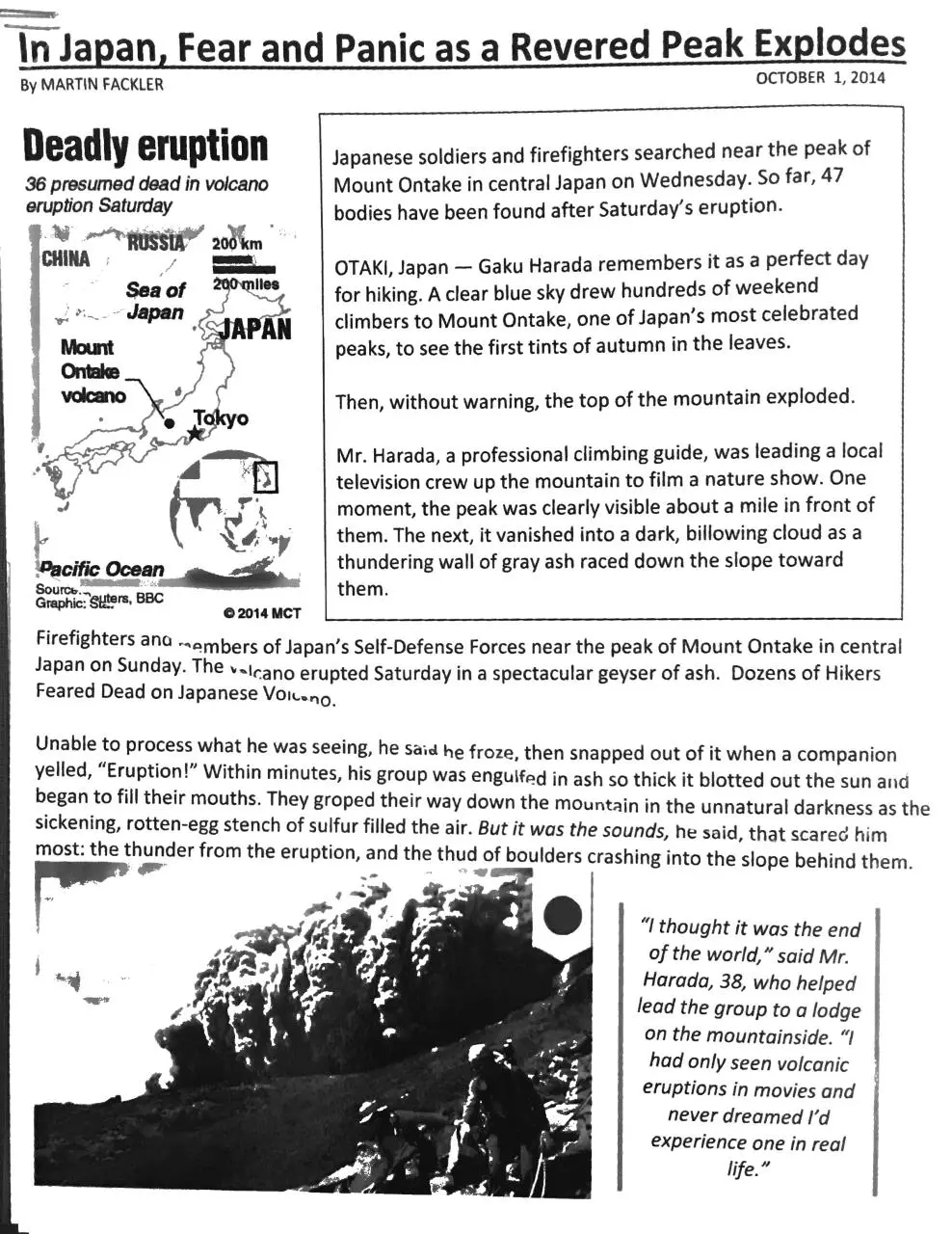 Page 1 of 3, Japan article